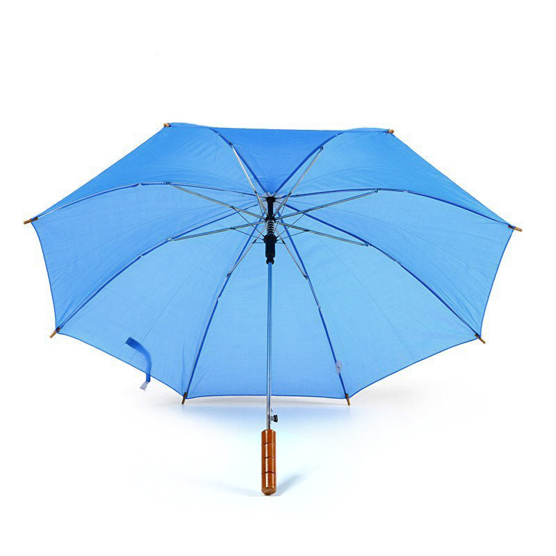 Sky Blue Plain Cheap Jollybrolly Umbrella Under Canopy