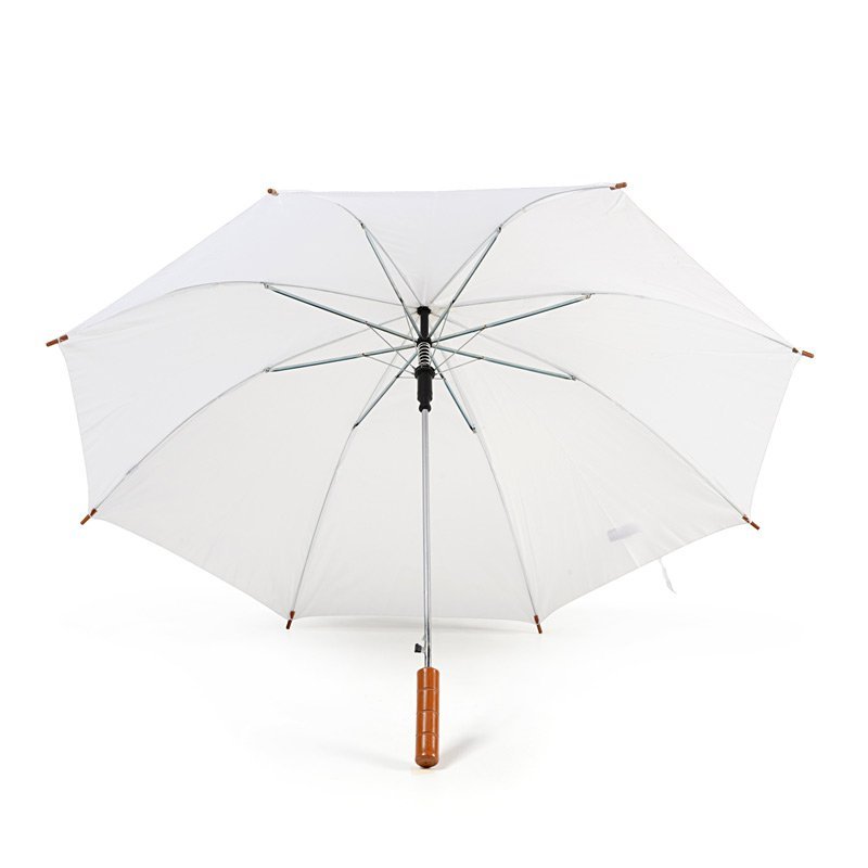 White Plain Cheap Jollybrolly Umbrella Under Canopy