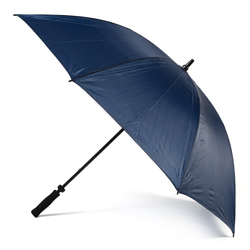 Navy Plain Cheap Golf Umbrella UK Side Canopy