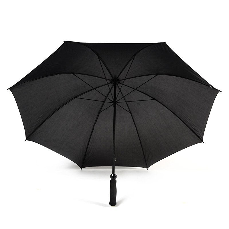 Black Cheap Plain Golf Umbrella Under Canopy