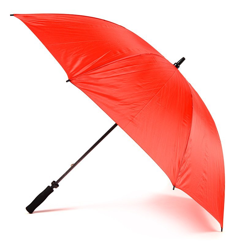 Red Plain Cheap Golf Umbrella UK Side Canopy