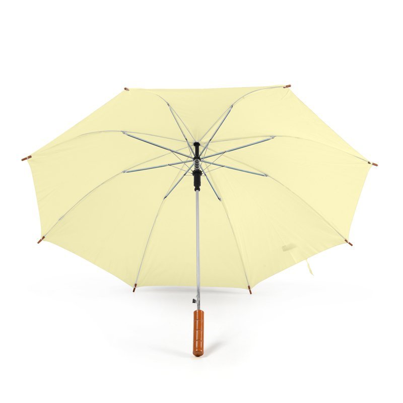 Cream Plain Cheap Jollybrolly Umbrella Under Canopy