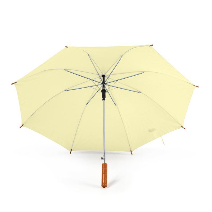 Cream Plain Cheap Jollybrolly Umbrella Under Canopy