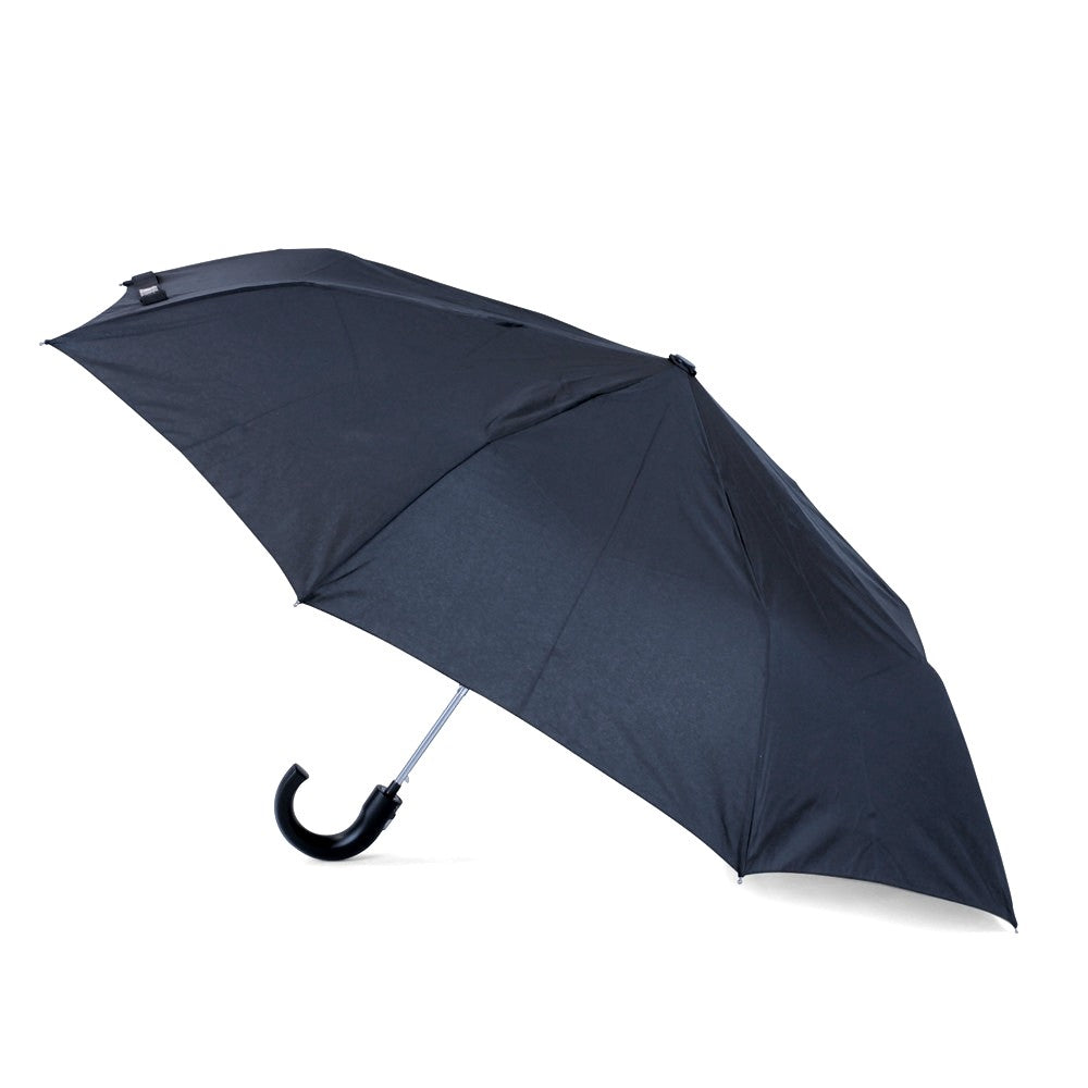 Plain Black Compact Gents Umbrella Side canopy