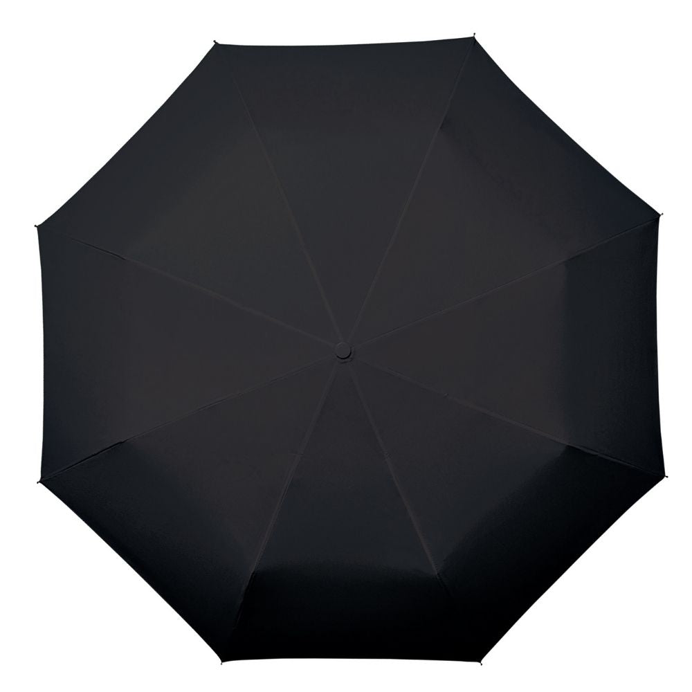 Black miniMAX Windproof folding umbrella top view