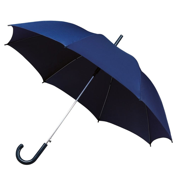 Impliva Plain Navy Walking Umbrella Side View