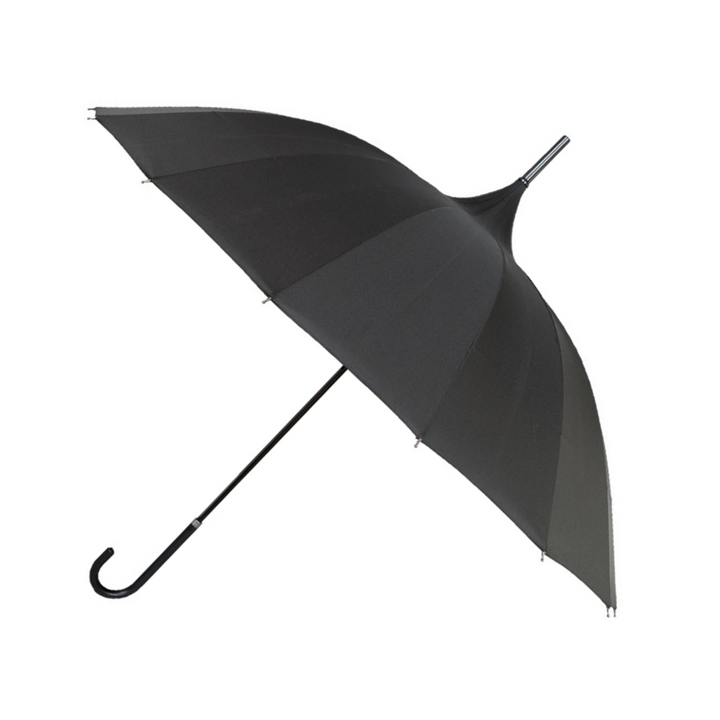 Oriental Black Wedding Pagoda Umbrella Side Canopy
