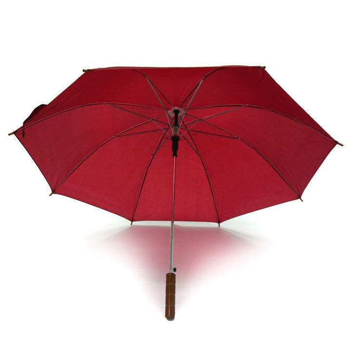 Wine Red Plain Cheap Jollybrolly Umbrella Under Canopy