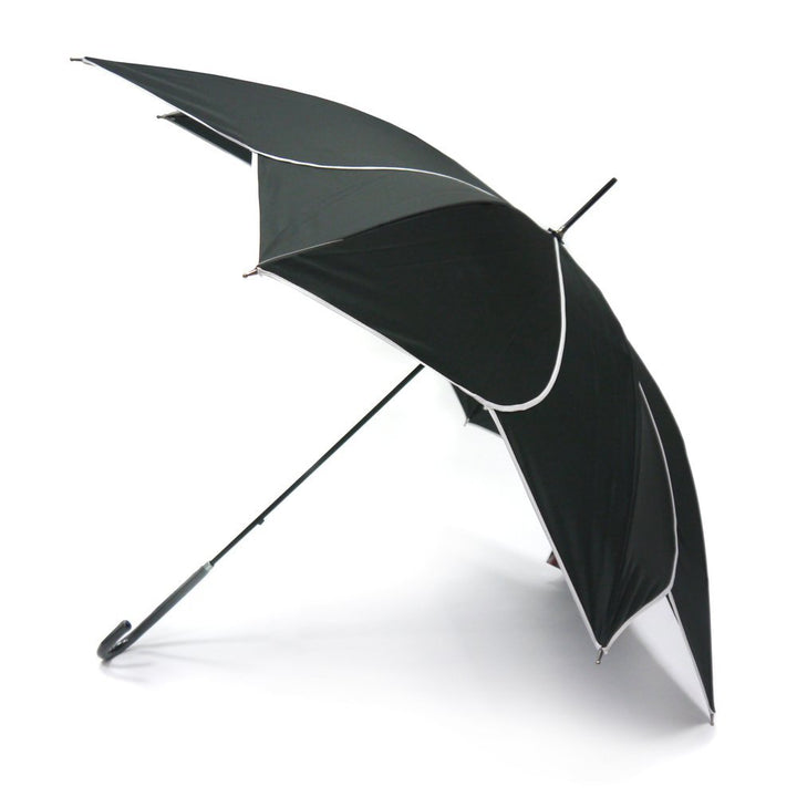 Black with White Swirl Ladies Walking Umbrella