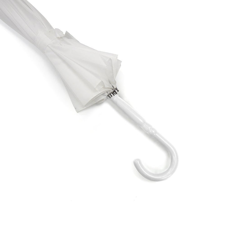 White Boutique Plain Pagoda Umbrella Handle