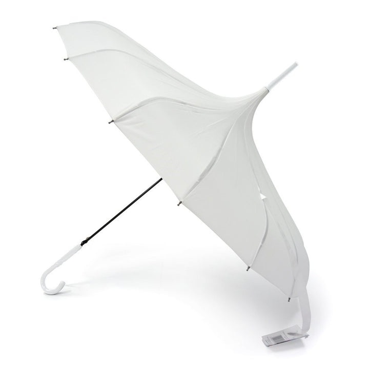 White Boutique Plain Pagoda Umbrella Side Canopy