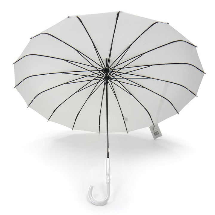 White Boutique Plain Pagoda Umbrella Under Canopy