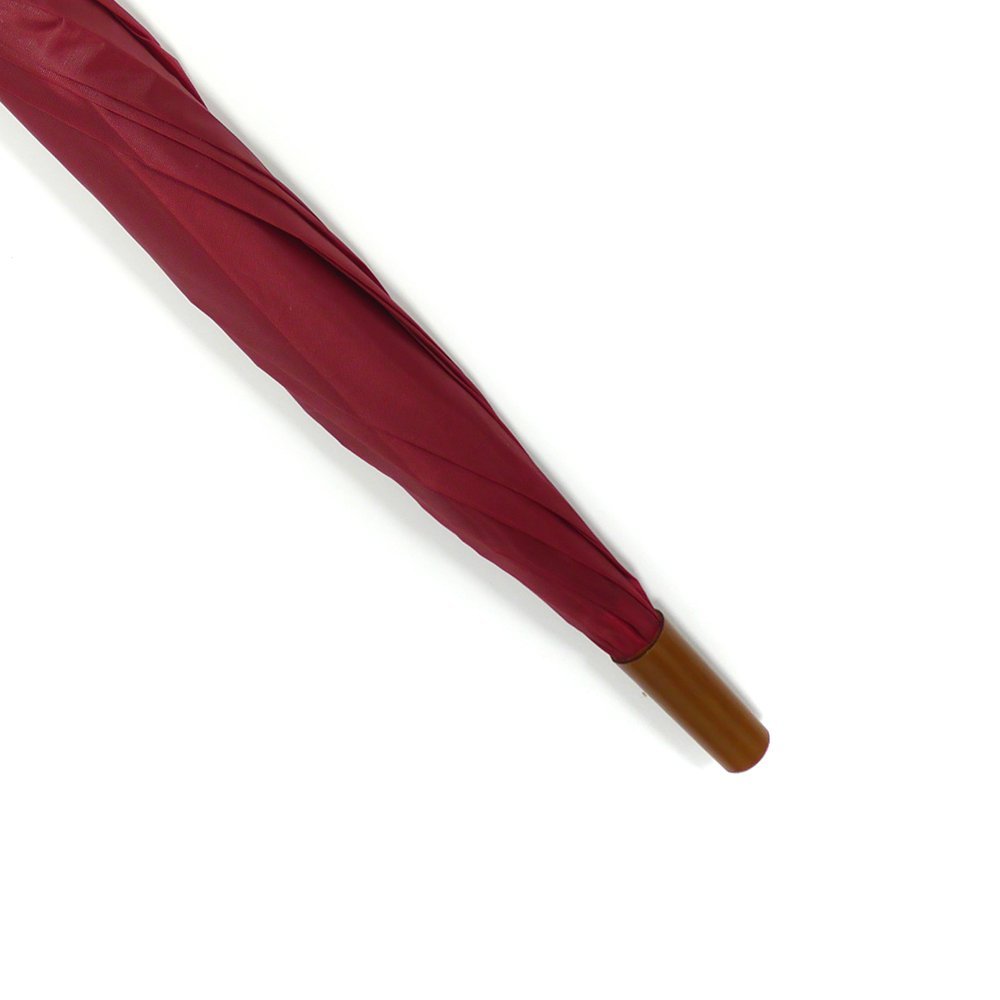 Wine Red Plain Cheap Jollybrolly Umbrella Tip