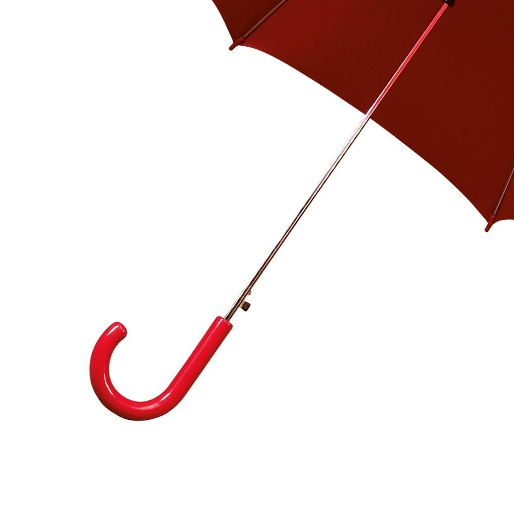 Impliva Plain Red Walking Umbrella Handle