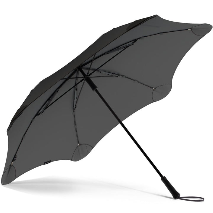 Charcoal Exec Blunt Windproof Umbrella Under Canopy