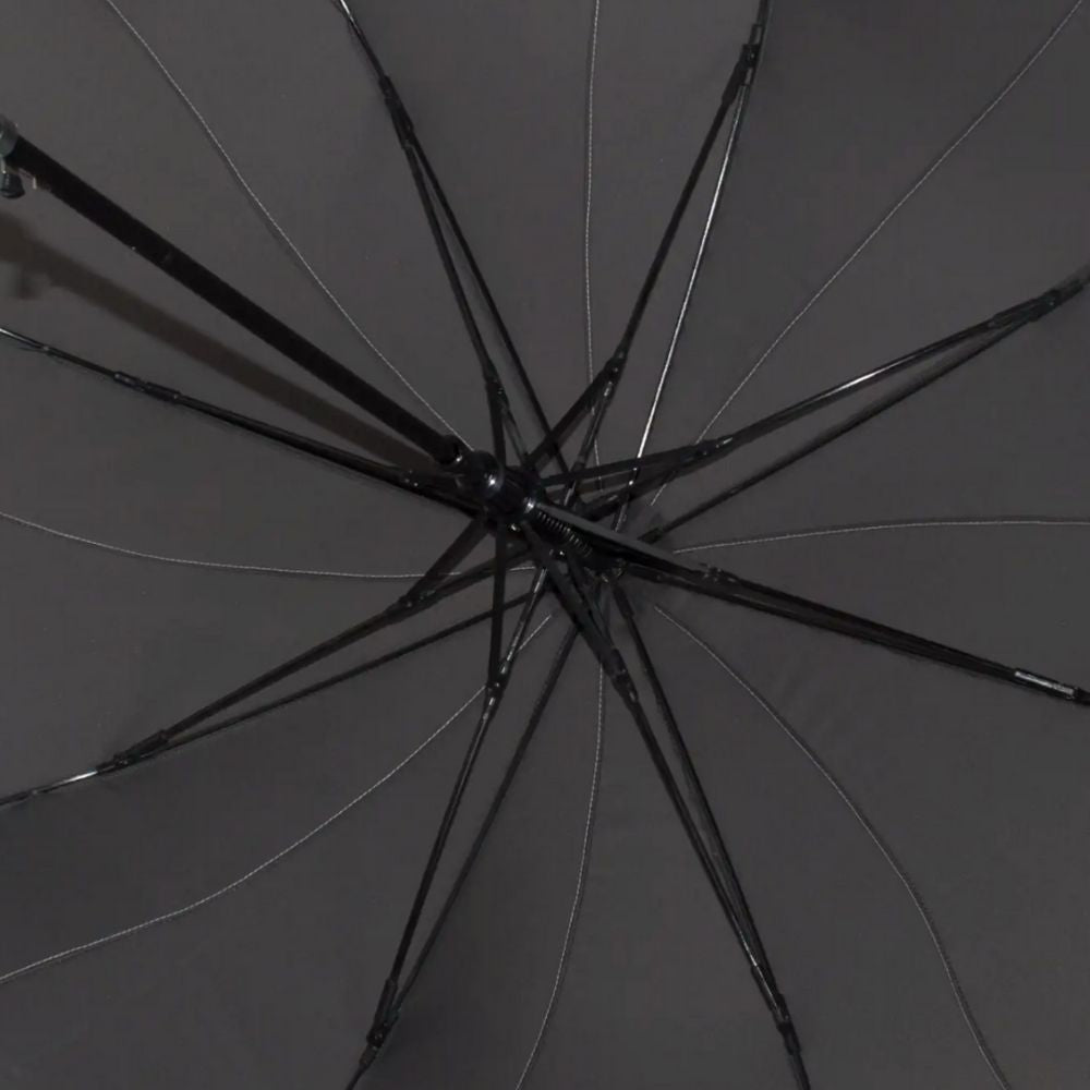 Black Swirl Everyday Ladies Umbrella UK Under Canopy
