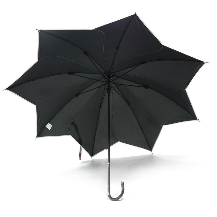 Black Swirl Everyday Ladies Umbrella UK Under Canopy