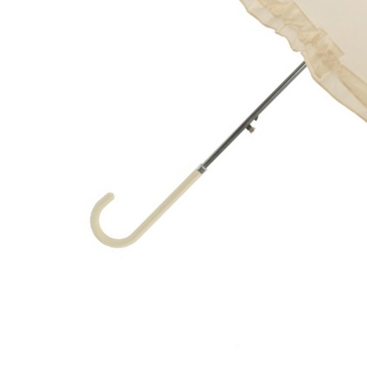 Ivory Scallop Frilled Wedding Umbrella
