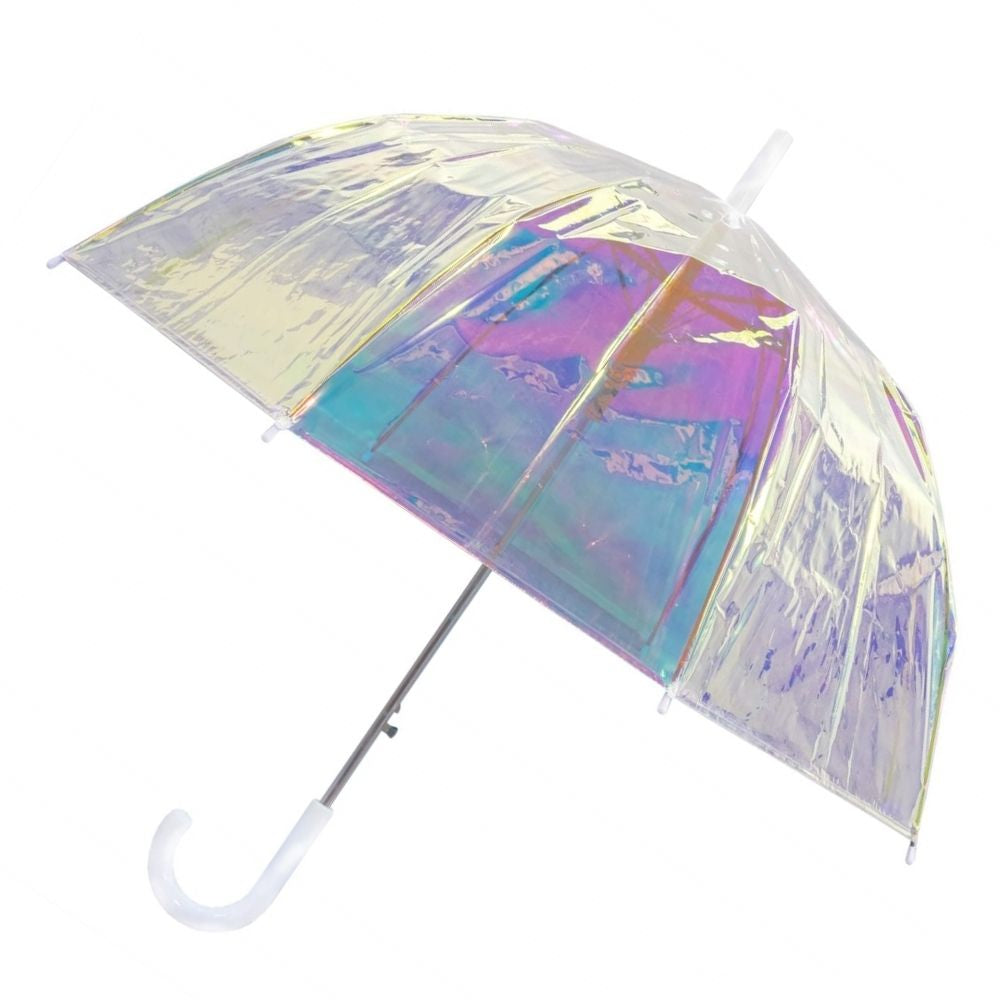 Full Iridescent  Dome Umbrella Front View