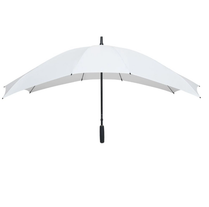 White Wedding Falcone twin umbrella Side View