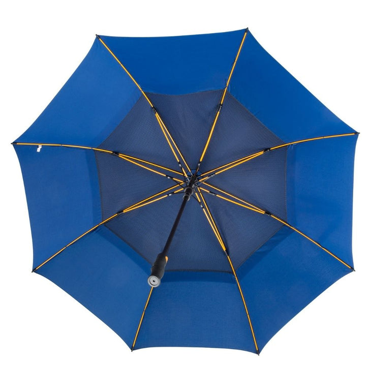 Blue Vented HQ Falcone Umbrella Under Canopy
