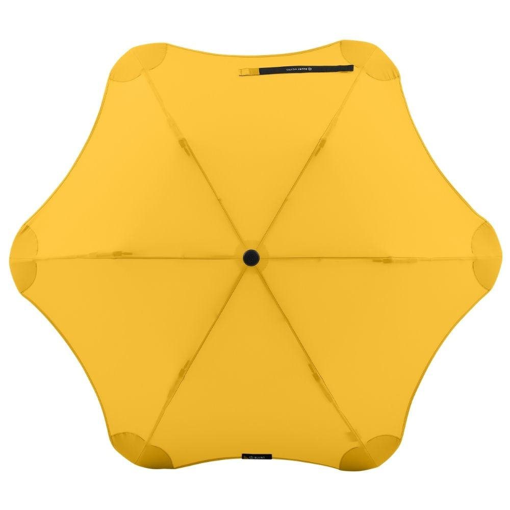 Yellow Blunt Metro Windproof Umbrella Top Canopy