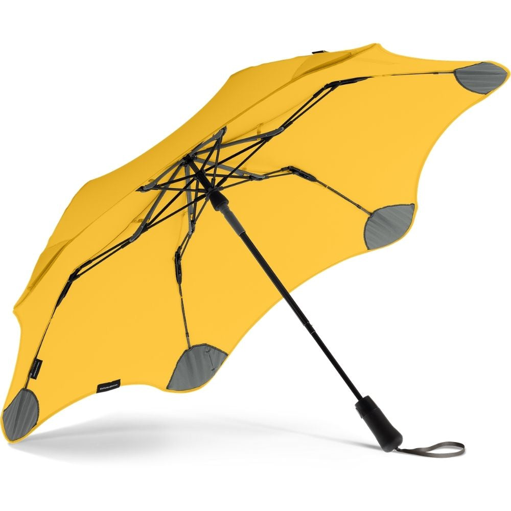 Yellow Blunt Metro Windproof Umbrella Under Canopy