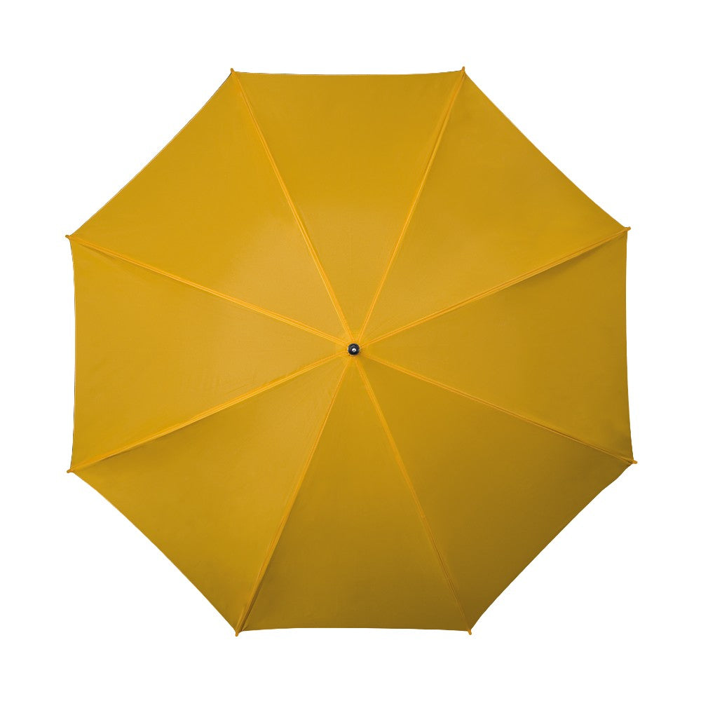 Yellow Wood Stick Walking Umbrella Top Canopy