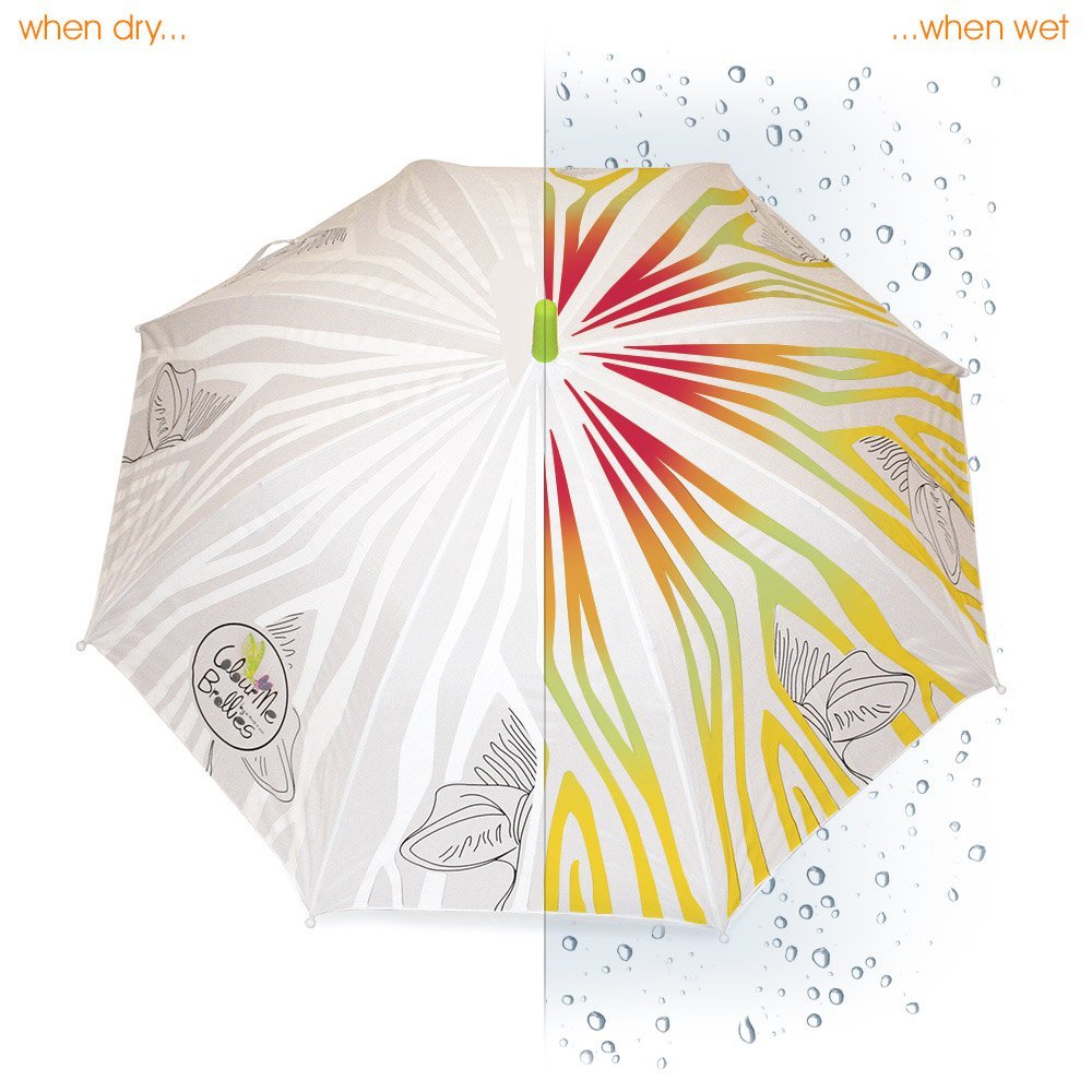 El Rhey ColourMe Colour Changing Zebra Kids Umbrella Top Canopy Two